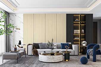 蚌埠轻奢风格-客厅